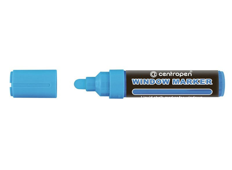 MARKER CRETA LICHIDA ALBASTRU 2-15MM VARF ROTUND 9121 CENTROPEN MARKER CRETA LICHIDA ALBASTRU 2-15MM VARF ROTUND 9121 CENTROPEN
